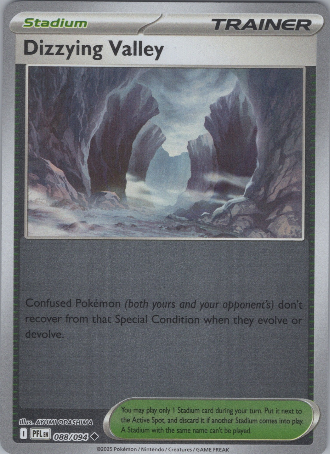 Pokemon TCG ME02: Phantasmal Flames - Dizzying Valley Uncommon Reverse Holo 088/