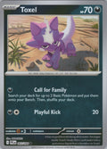Pokemon TCG ME02: Phantasmal Flames - Toxel Common Reverse Holo 067/094 NM